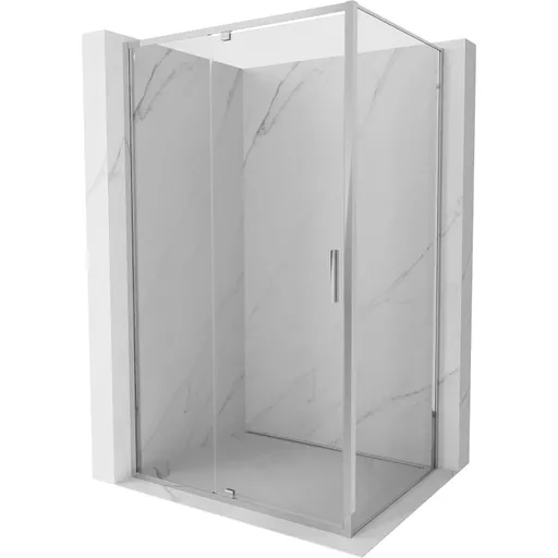 MEXEN/S - Exo sprchovací kút dvere krídlové 155 x 75, transparent, chróm 819-155-075-01-00