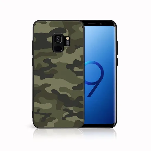 MY ART Ochranný obal pre Samsung Galaxy S9 GREEN CAMO (235)