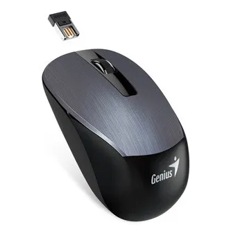 Genius Myš NX-7015 31030019400, 1600DPI, 2.4 [GHz], optická, 3tl., bezdrátová USB, šedá, AA