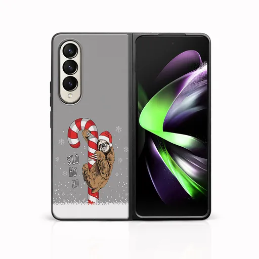 MY ART Kryt s vianočným dizajnom Samsung Galaxy Z Fold 3 5G CANDY (076)