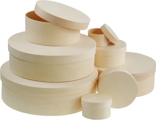 MEYCO - Preglejkový okrúhly box priemer 8 cm/výška 4 cm