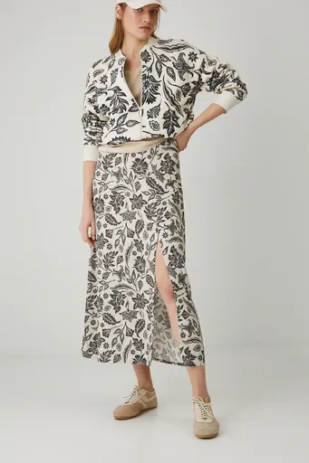 Sukňa s prímesou ľanu Medicine