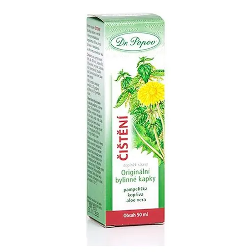 DR.POPOV Kvapky bylinné čistenie 50 ml