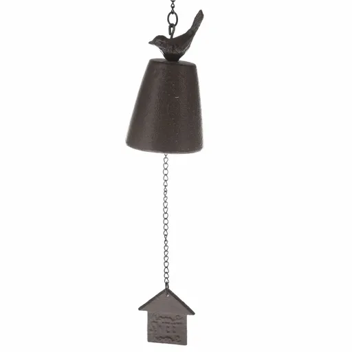 Liatinový zvonček Sweet home hnedá, 8 x 49 cm