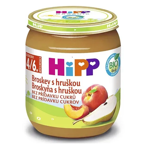 HIPP Broskyňa s hruškou BIO 125 g
