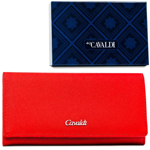 Moderná červená dámska peňaženka z ekokože – 4U Cavaldi