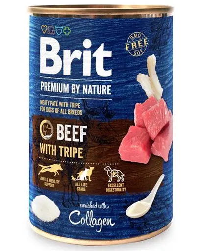 Brit Premium by Nature dog  Beef with Tripes konzervy pre psy 6x400g