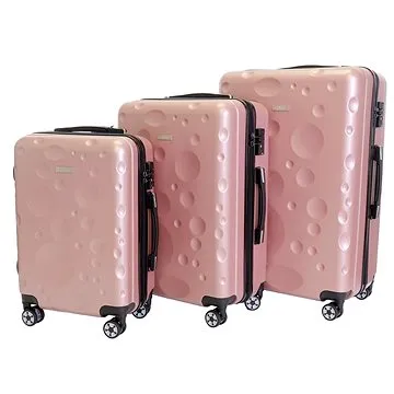 Sada 3 kufrov T-class 628, (ružové) TSA zámok, veľkosť M, L, XL (8594206310299)