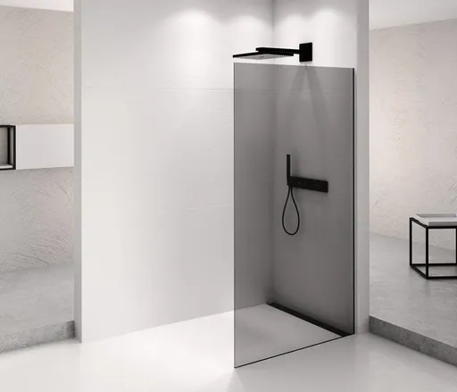 POLYSAN - ARCHITEX BLACK MATT sprchová zástena 862 dymové sklo AXB90SC