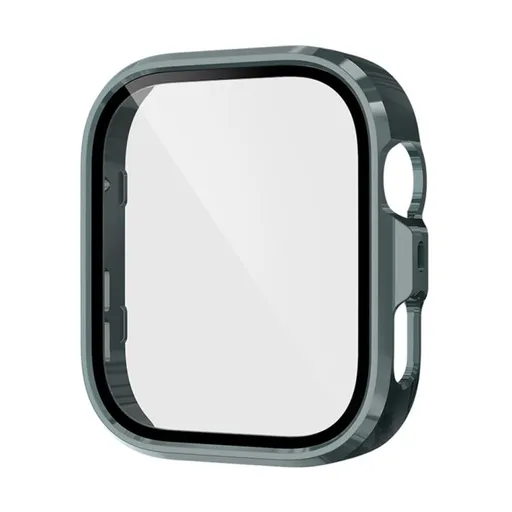 PC FULL COVER Plastový kryt so sklom pre Huawei Watch Fit 4 Pro tmavozelený