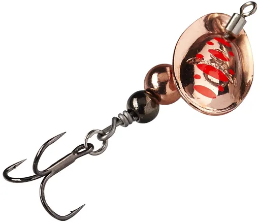 Gunki rotačka dots spotted 2h full copper-red - veľkosť 2 hmotnosť 3,8 g