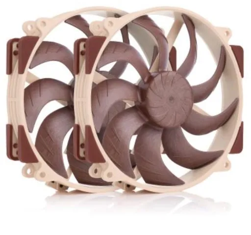 NOCTUA Ventilátor NF-A14x25r-G2-PWM-Sx2-PP, 2x 140mm, hnedá