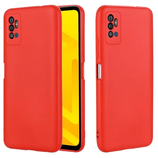 RUBBER Ochranný kryt pre ZTE Blade A51 2020 červená