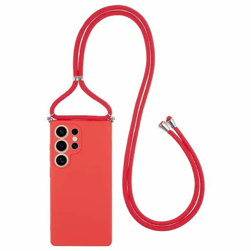 ROPE Kryt so šnúrkou Samsung Galaxy S25 Ultra 5G červený