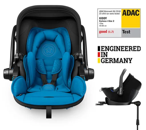 KIDDY Autosedačka Evoluna i-size 2 + Isofix základňa 40-83 cm Summer Blue