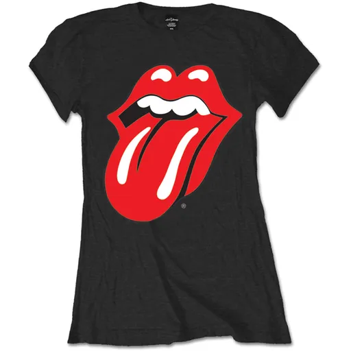 The Rolling Stones tričko Classic Tongue Čierna S