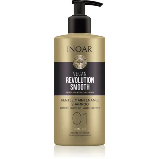 INOAR Vegan Revolution Smooth vyhladzujúci šampón pre suché a nepoddajné vlasy 350 ml