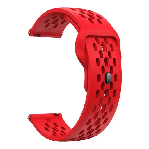 AIRY Univerzálny silikónový remienok pre hodinky so šírkou 20mm červený