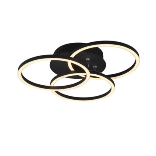 Reality Circle led stropné osvetlenie čierna r62823132 RER62823132