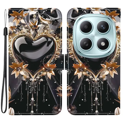 ART Peňaženkový obal pre Xiaomi Redmi Note 15 5G / POCO M8 5G BLACK HEART