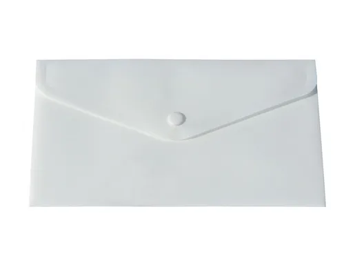 Obálka listová kabelka DL s cvokom Classic PP biela