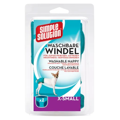 SIMPLE SOLUTION prateľná plienka pre sučky 1 ks, Veľkosť: XS