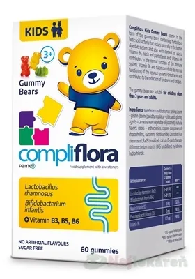 Compliflora KIDS želatínové medvedíky 60 ks