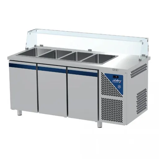 Saladeta DALMEC 3x dvere, so sklom