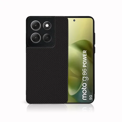 MY ART Ochranný kryt pre Motorola Moto G86 Power 5G CARBON (231)