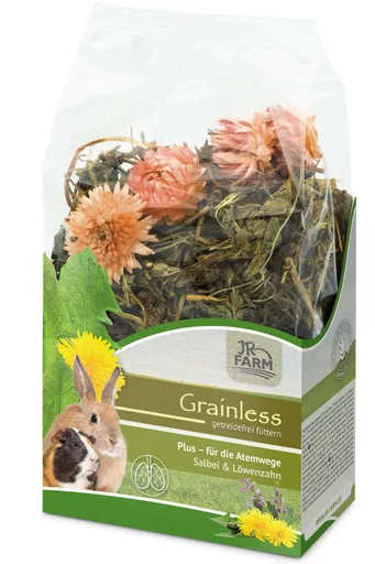 JR FARM Grainless Snack šalvia a púpava pre králiky a hlodavce 100g