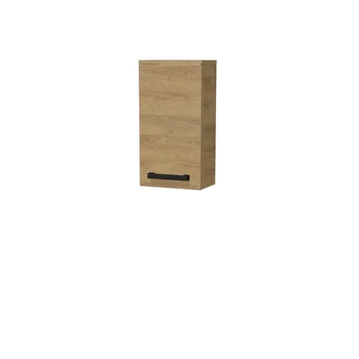 Kúpeľňová skrinka nízka s čiernou úchytkou SAT Cube Way 32,5x63x20 cm dub Hickory mat CUBE3CH32DH