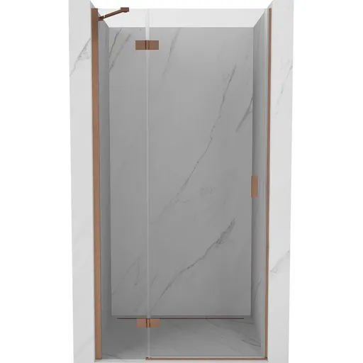 MEXEN/S - Mist-H sprchové dvere krídlové ľavé 95, transparent, meď kartáčovaná 8A5-095-000-65-00-L