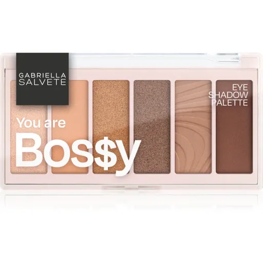 Gabriella Salvete Eyeshadow 6 Shades Palette paletka očných tieňov odtieň You are Bos$y 12 g