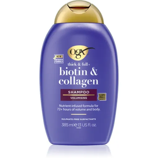 OGX Biotin & Collagen zhusťujúci šampón pre objem vlasov 385 ml