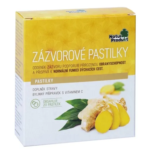 NATURPRODUKT Zázvorové pastilky 20 kusov