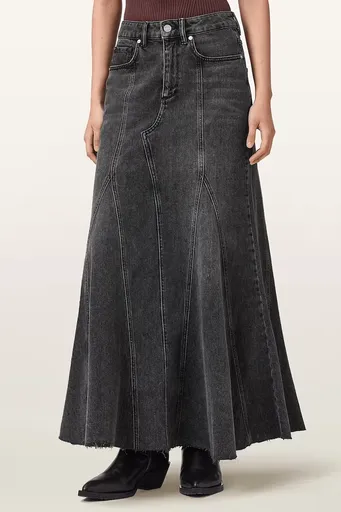 Rifľová sukňa AllSaints ALMA