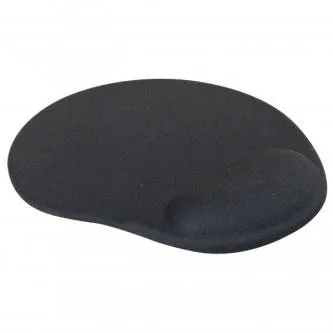 Podložka pod myš, ergonomická, gelová, čierna, Logo, DOPREDAJ