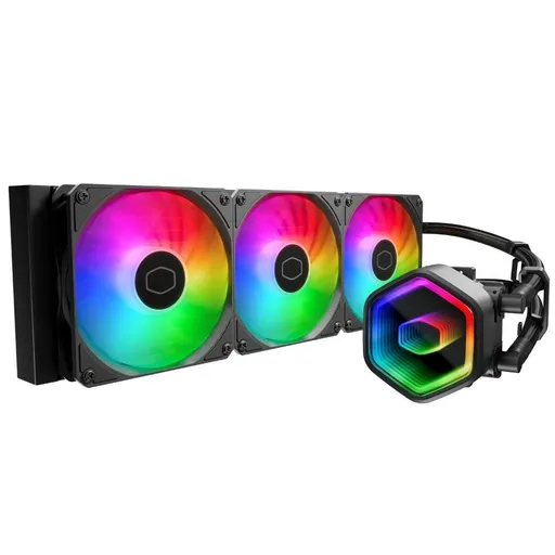 Cooler Master vodný chladič MasterLiquid 360 Core II, 3x120mm, LGA1851, AM5, čierna