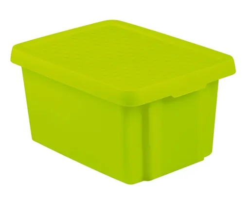 CURVER Úložný box ESSENTIALS 26l s vekom | zelená