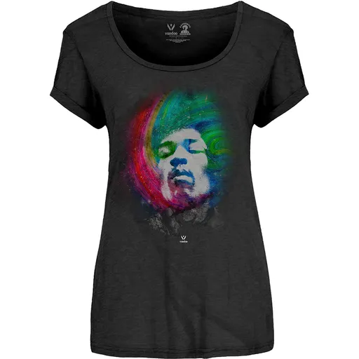 Jimi Hendrix tričko Galaxy Čierna XXL