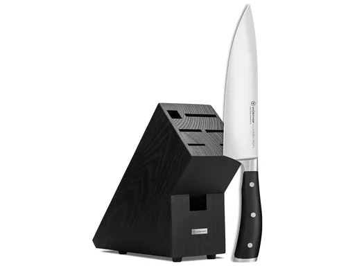 WÜSTHOF Nôž kuchársky Wüsthof CLASSIC IKON 20 cm 4596/20 + ZADARMO blok na nože čierny