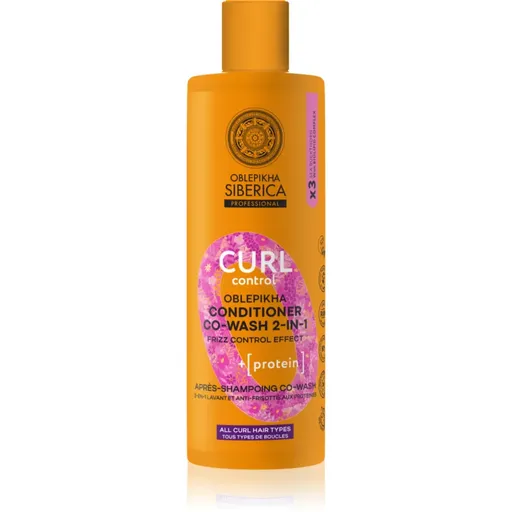 Natura Siberica Oblepikha Siberica Curl Control kondicionér pre uhladenie nepoddajných a krepatých vlasov pre kučeravé vlasy 400 ml