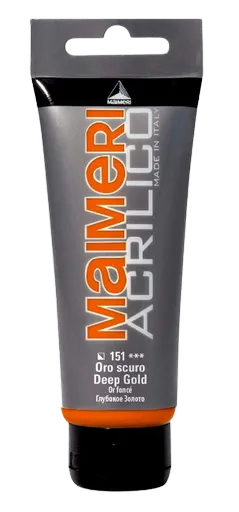 MAIMERI ACRILICO - Akrylové farby 151 - deep gold, 0,2 L