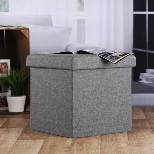 Haushalt international Taburet skládací, šedý