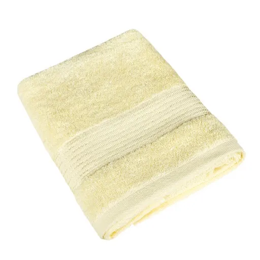 Bellatex Froté uterák Kamilka prúžok svetložltá, 50 x 100 cm