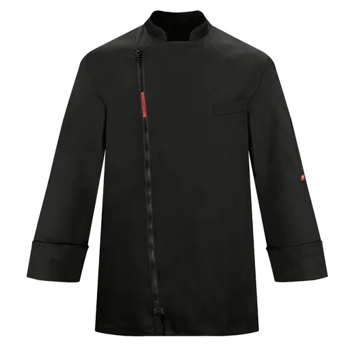 TOMA Kuchársky rondon TOMA (zapínanie na zips) - čierny, dlhý rukáv XS