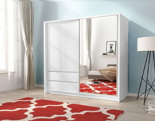 ArtPS Šatníková skriňa RHEA 200 | biela