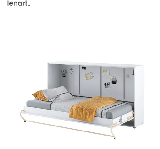 Dig-net nábytok Sklápacia posteľ Lenart CONCEPT PRO CP-06 biela | 90 x 200 cm