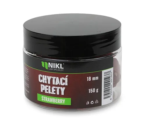 Nikl chytacie pelety strawberry 150 g - 18 mm