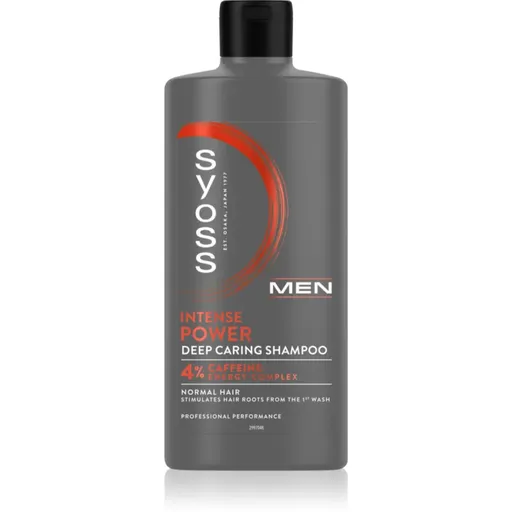 Syoss Men Intense Power posilňujúci šampón s kofeínom 440 ml